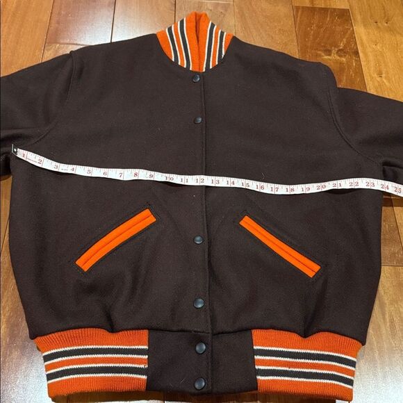 Settlemier's Vintage 1990s Holloway Varsity 100% Virgin Wool Jacket Size 40 - Picture 8 of 9